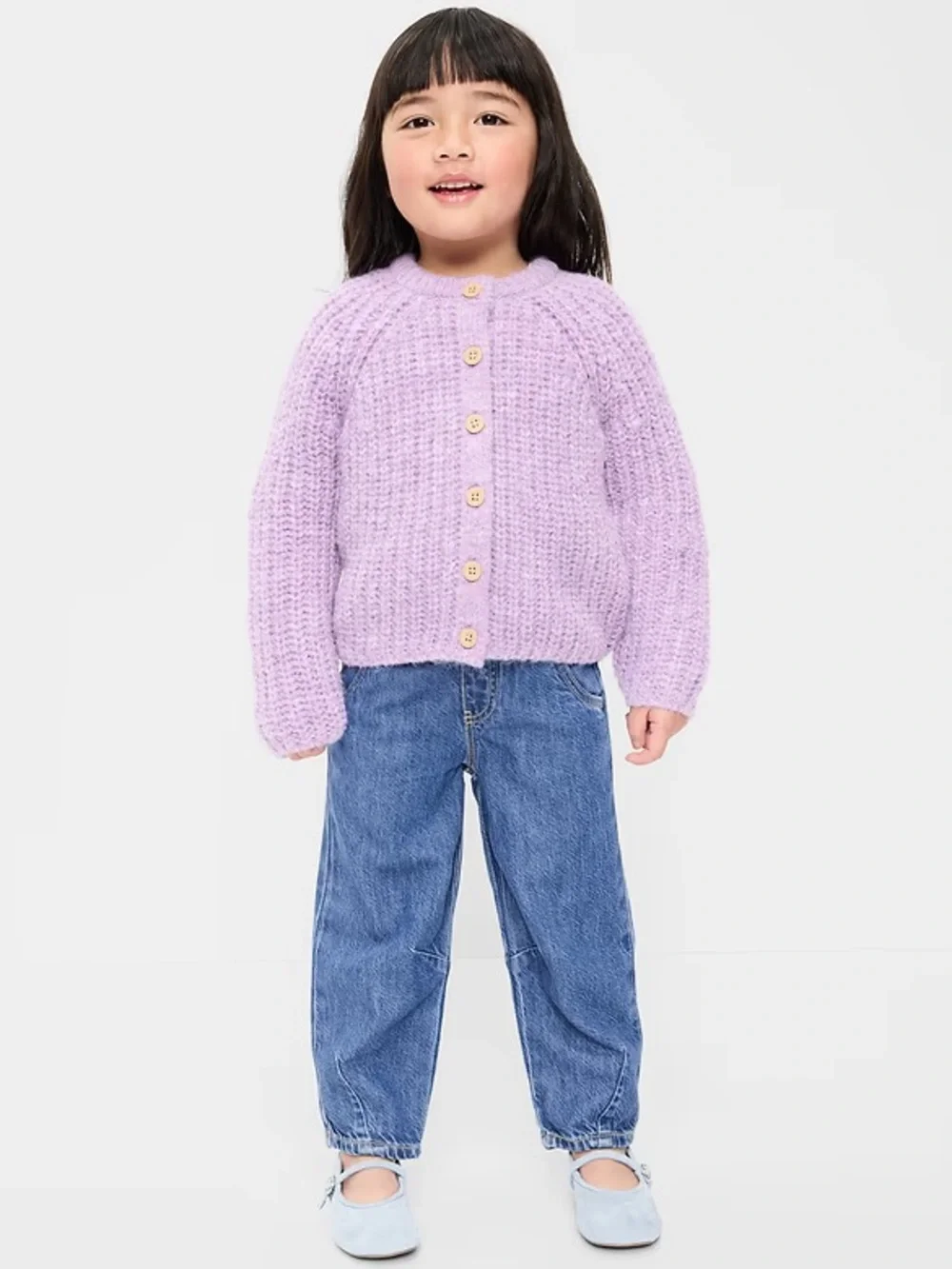 Old Navy Pull-On Barrel-Leg Jeans Medium Wash 2T NWT IN PACKAGE
